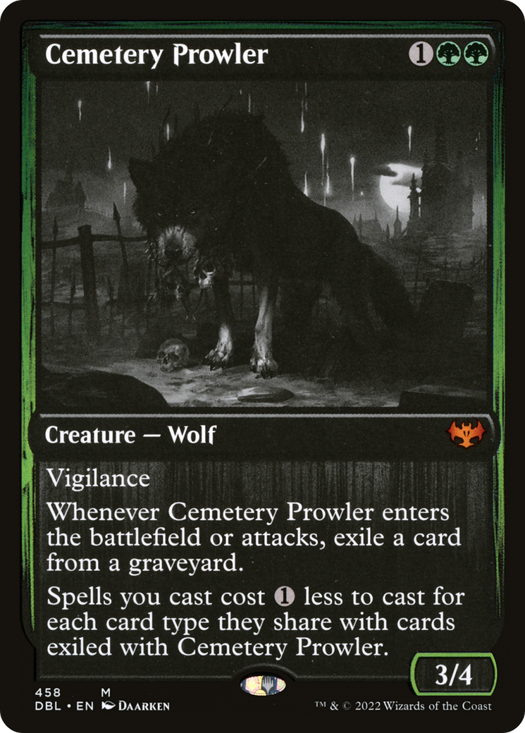 Cemetery Prowler (DBL-458) [Innistrad: Double Feature] Foil