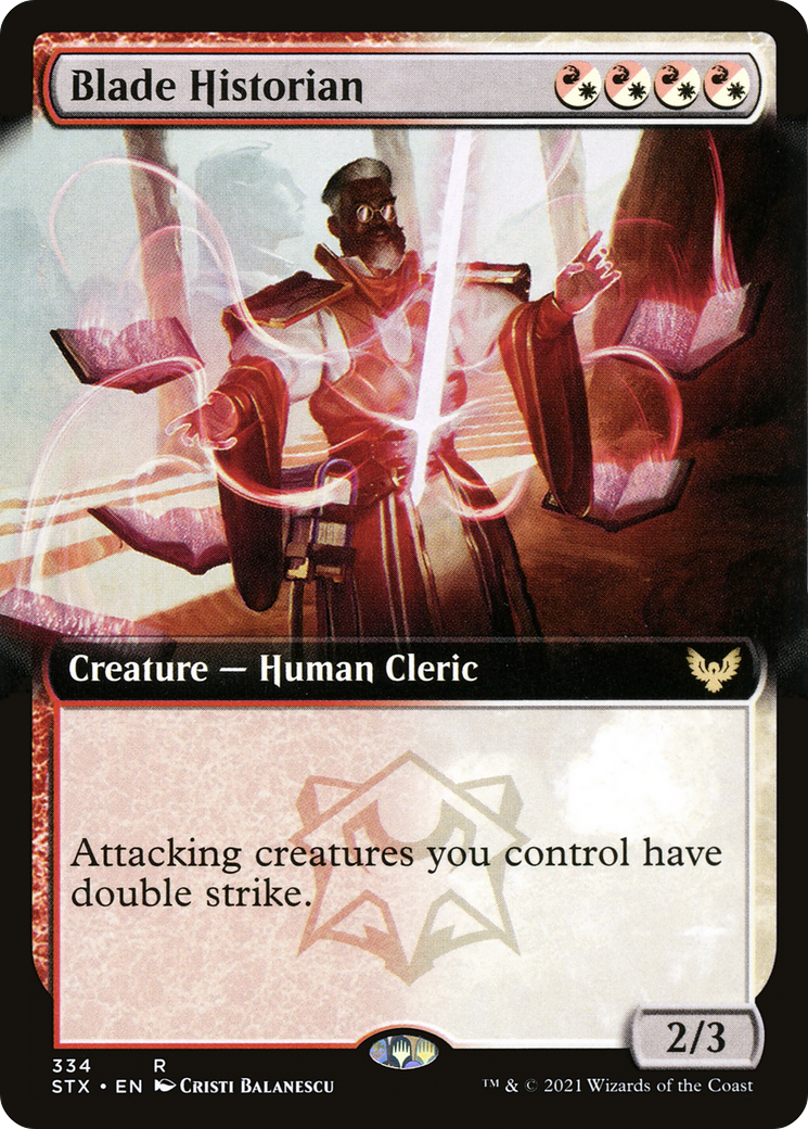 Blade Historian (Extended Art) (STX-334) [Strixhaven: School of Mages] Foil