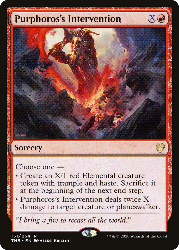 Purphoros's Intervention (THB-151) [Theros Beyond Death]