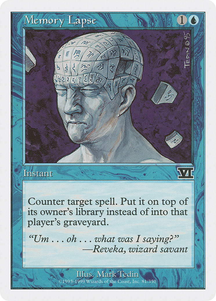Memory Lapse (6ED-081) [Classic Sixth Edition]