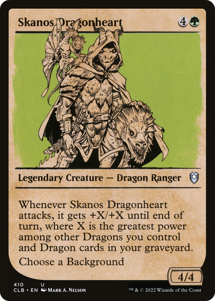 Skanos Dragonheart (Showcase) (CLB-410) [Commander Legends: Battle for Baldur's Gate]