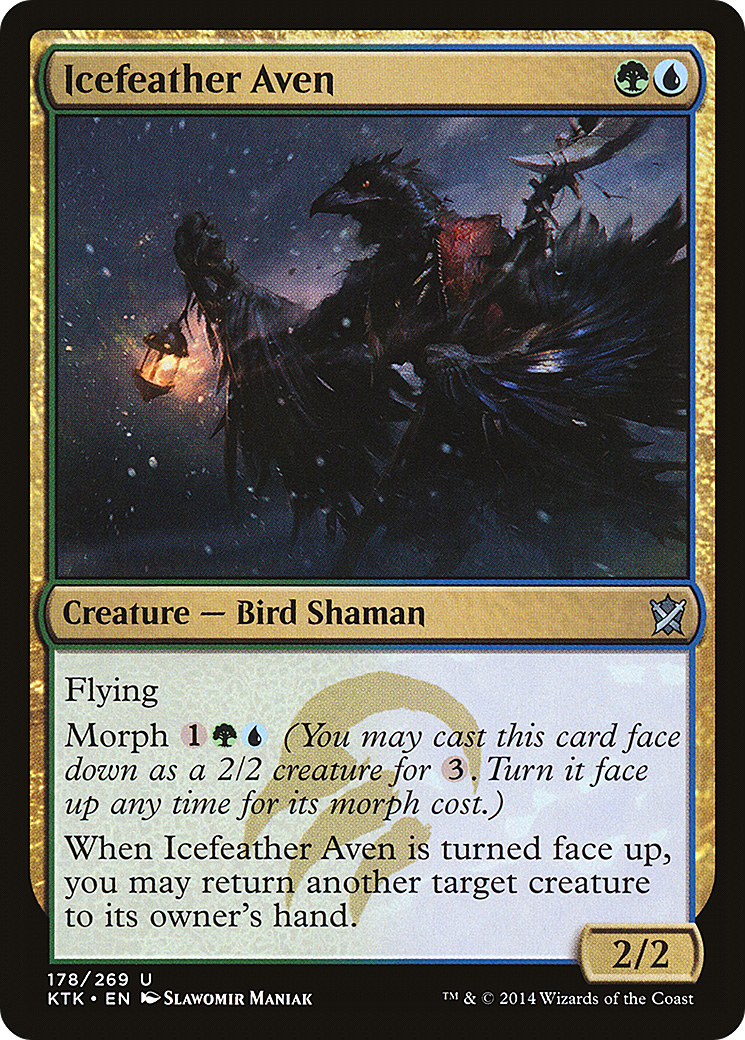 Icefeather Aven (KTK-178) [Khans of Tarkir] Foil