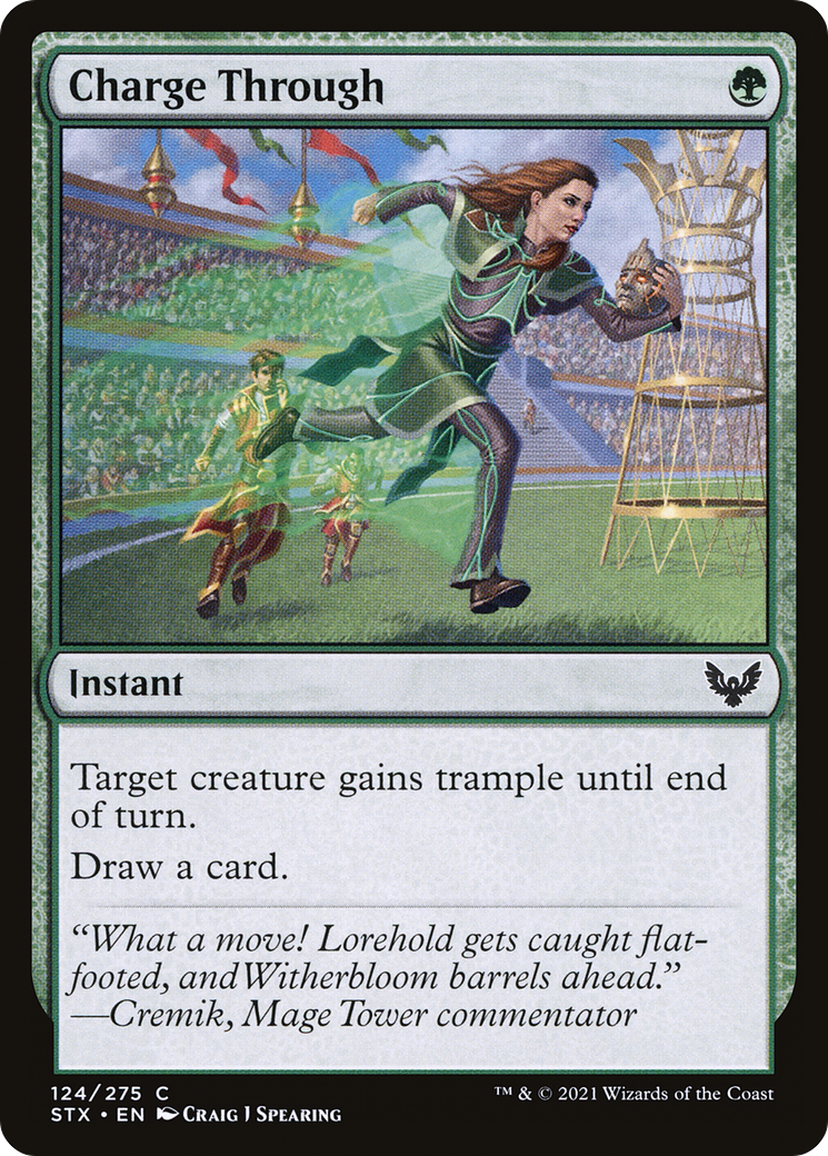 Charge Through (STX-124) [Strixhaven: School of Mages]