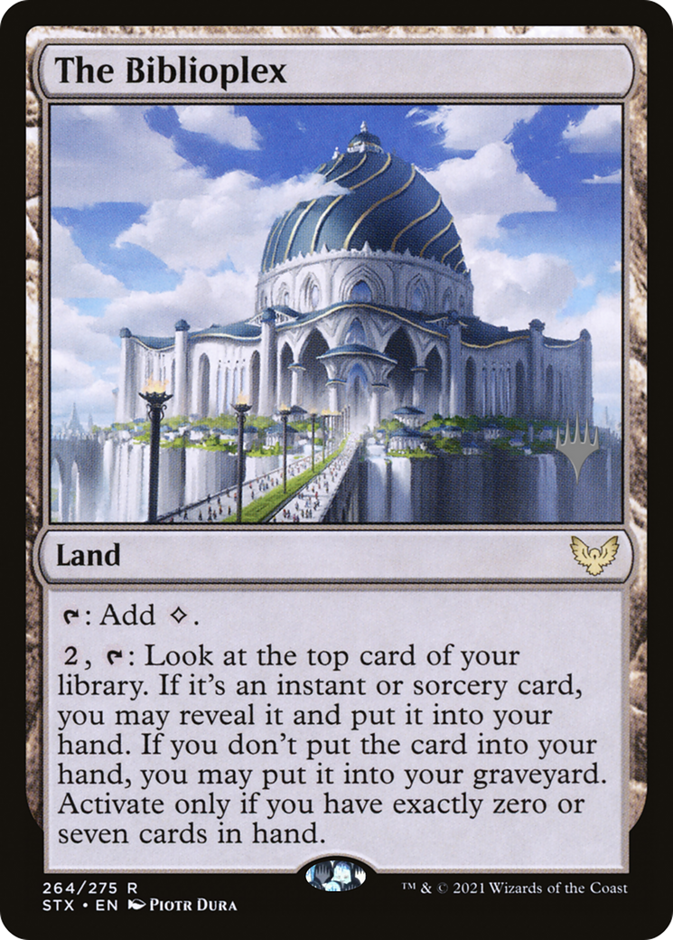 The Biblioplex (PPSTX-264) [Promo Pack: Strixhaven: School of Mages Promos] Foil