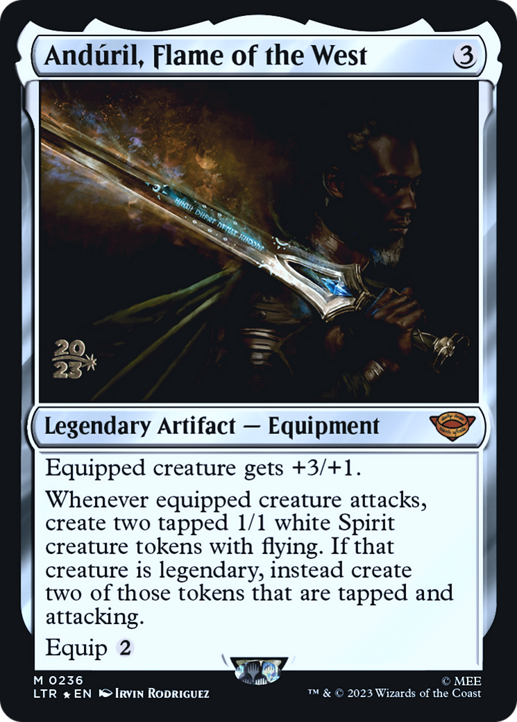 Anduril, Flame of the West (PRE-236) [Tales of Middle-earth Promos] Foil