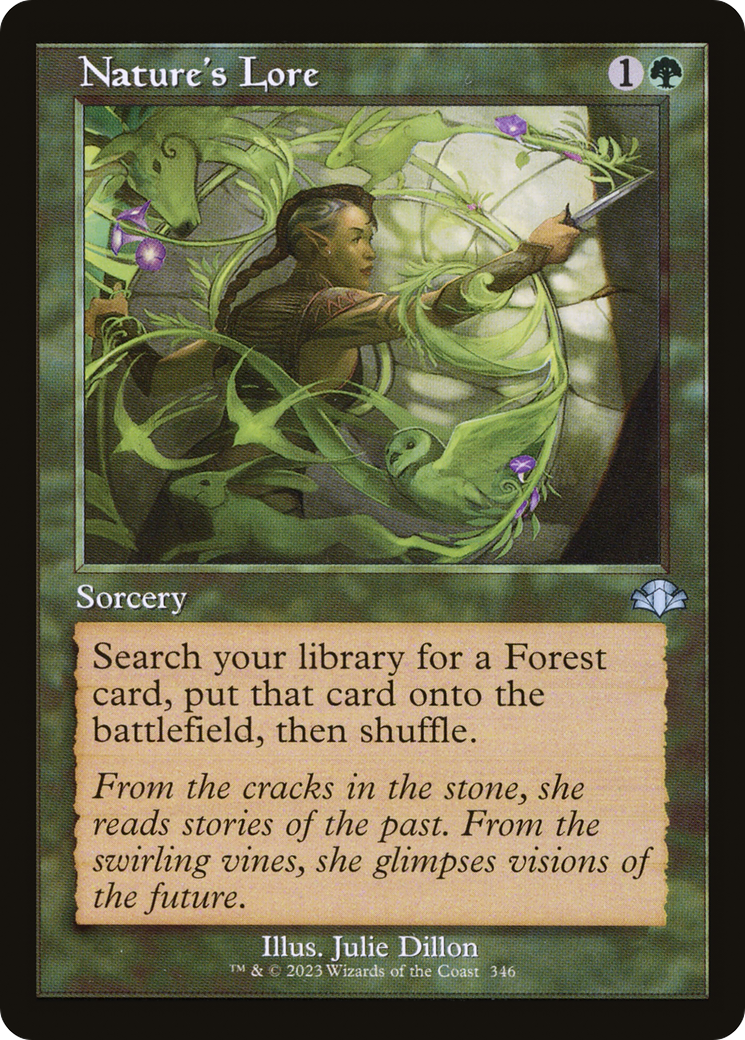 Nature's Lore (Retro Frame) (DMR-346) [Dominaria Remastered] Foil