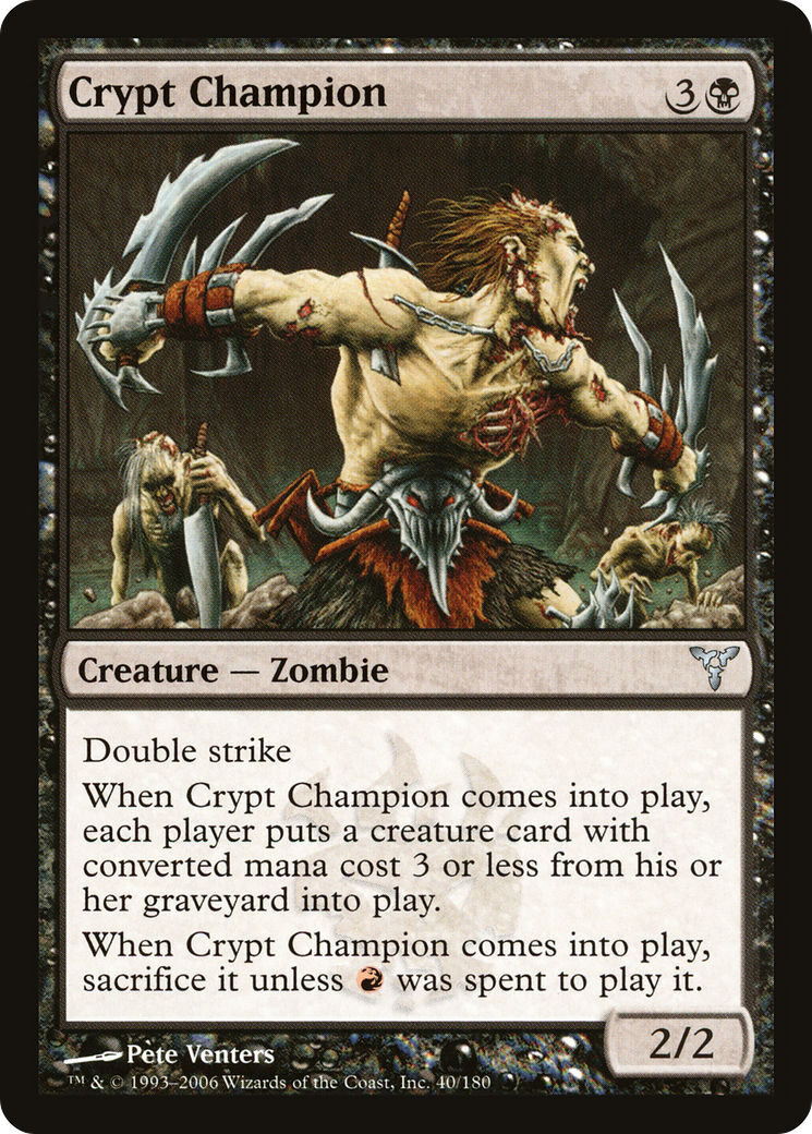 Crypt Champion (DIS-040) [Dissension] Foil