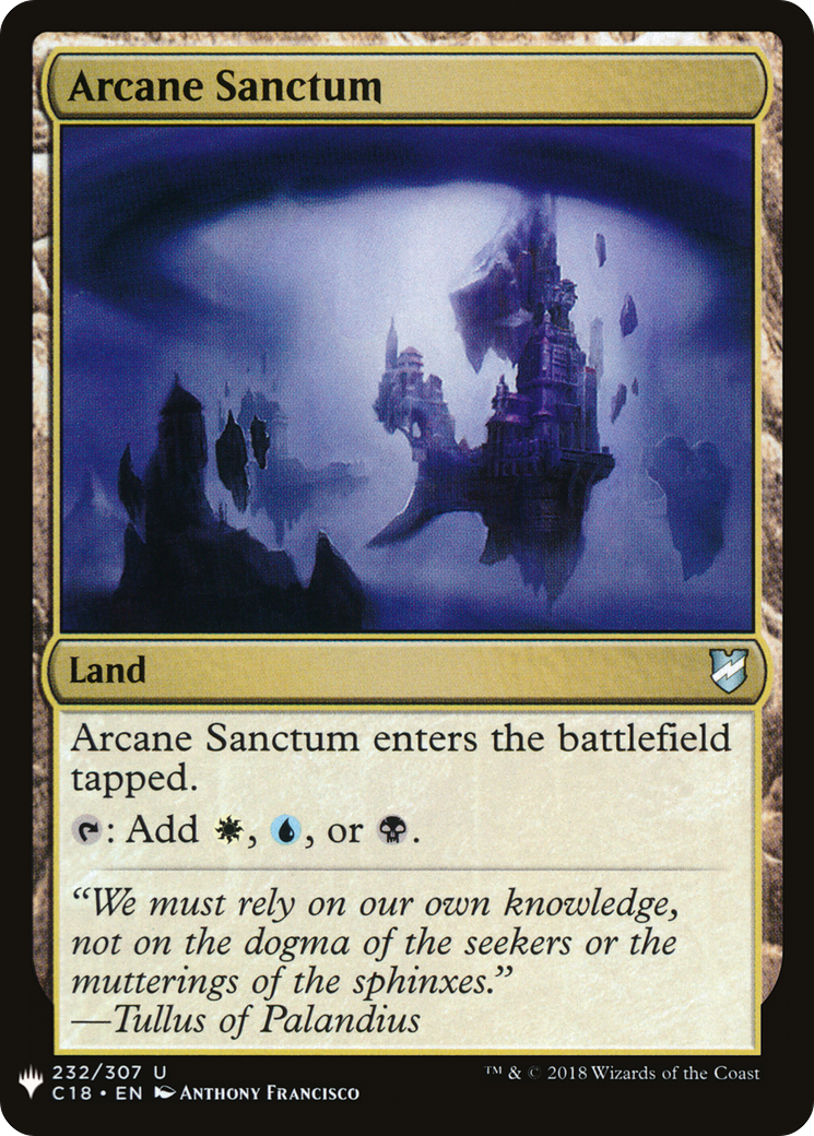 Arcane Sanctum (LIST-C18-232) [The List]