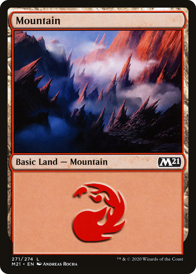 Mountain (M21-271) [Core Set 2021] Foil