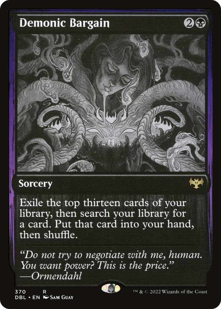 Demonic Bargain (DBL-370) [Innistrad: Double Feature] Foil