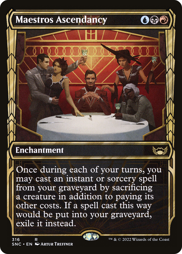 Maestros Ascendancy (Showcase) (SNC-316) [Streets of New Capenna] Foil