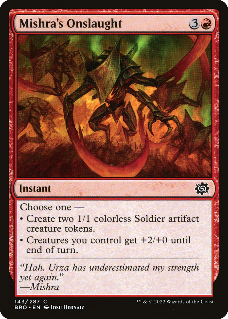 Mishra's Onslaught (BRO-143) [The Brothers' War]