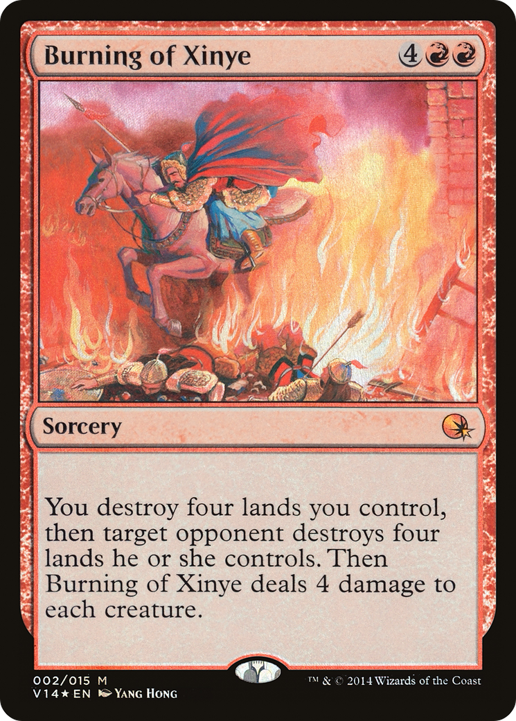 Burning of Xinye (V14-002) [From the Vault: Annihilation] Foil