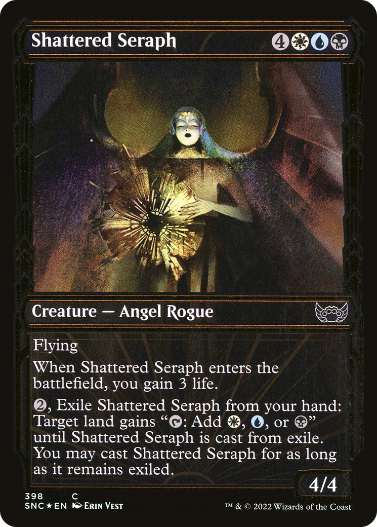 Shattered Seraph (Gilded Foil) (SNC-398) (Showcase) [Streets of New Capenna] Foil