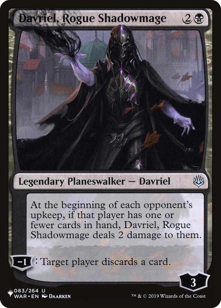Davriel, Rogue Shadowmage (LIST-WAR-83) [The List]