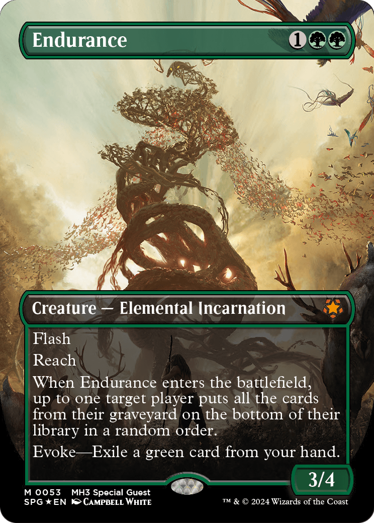 Endurance (Borderless) (Textured Foil) (SPG-053) [Special Guests] Foil
