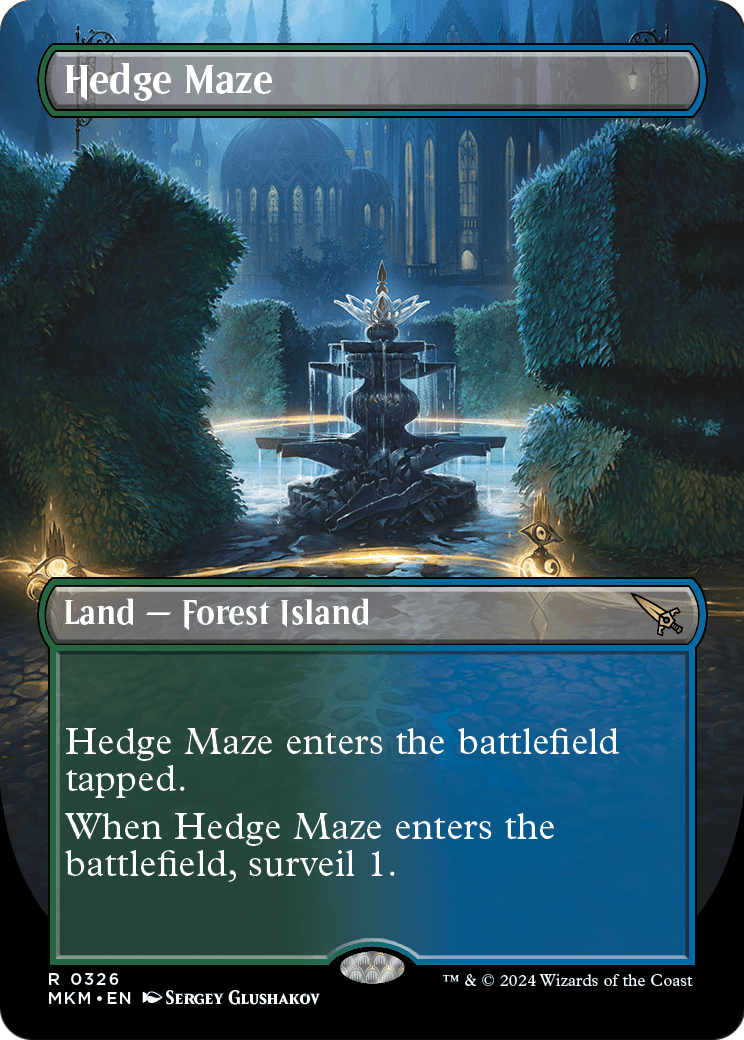 Hedge Maze (Borderless) (MKM-326) [Murders at Karlov Manor]