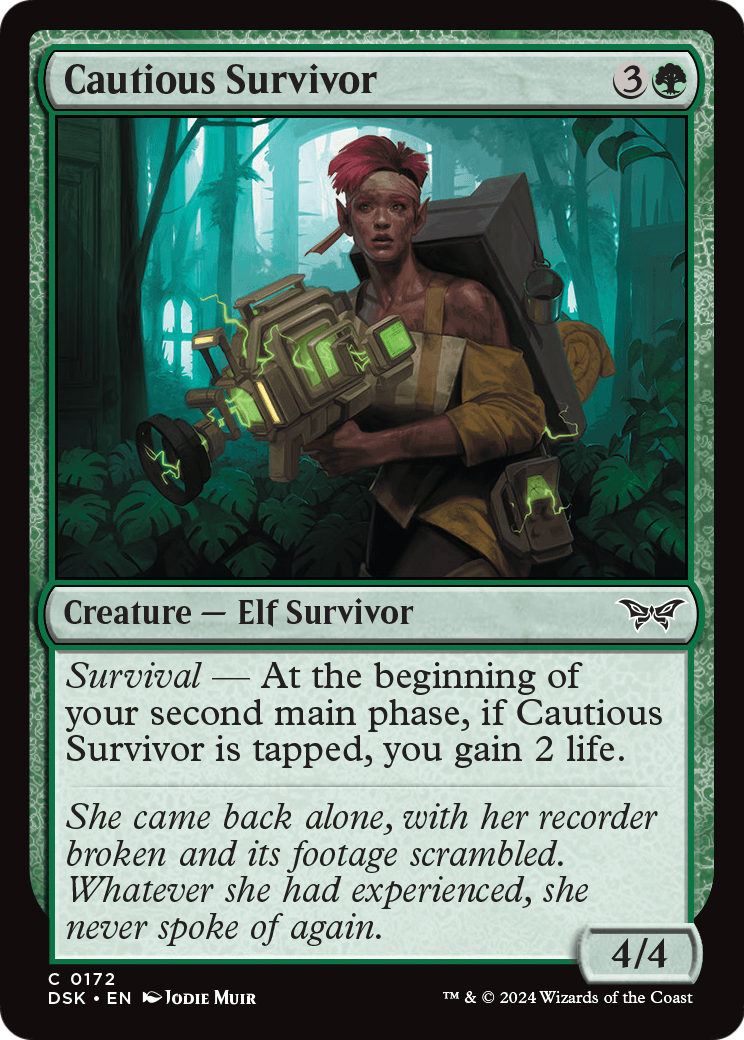 Cautious Survivor (DSK-172) [Duskmourn: House of Horror]