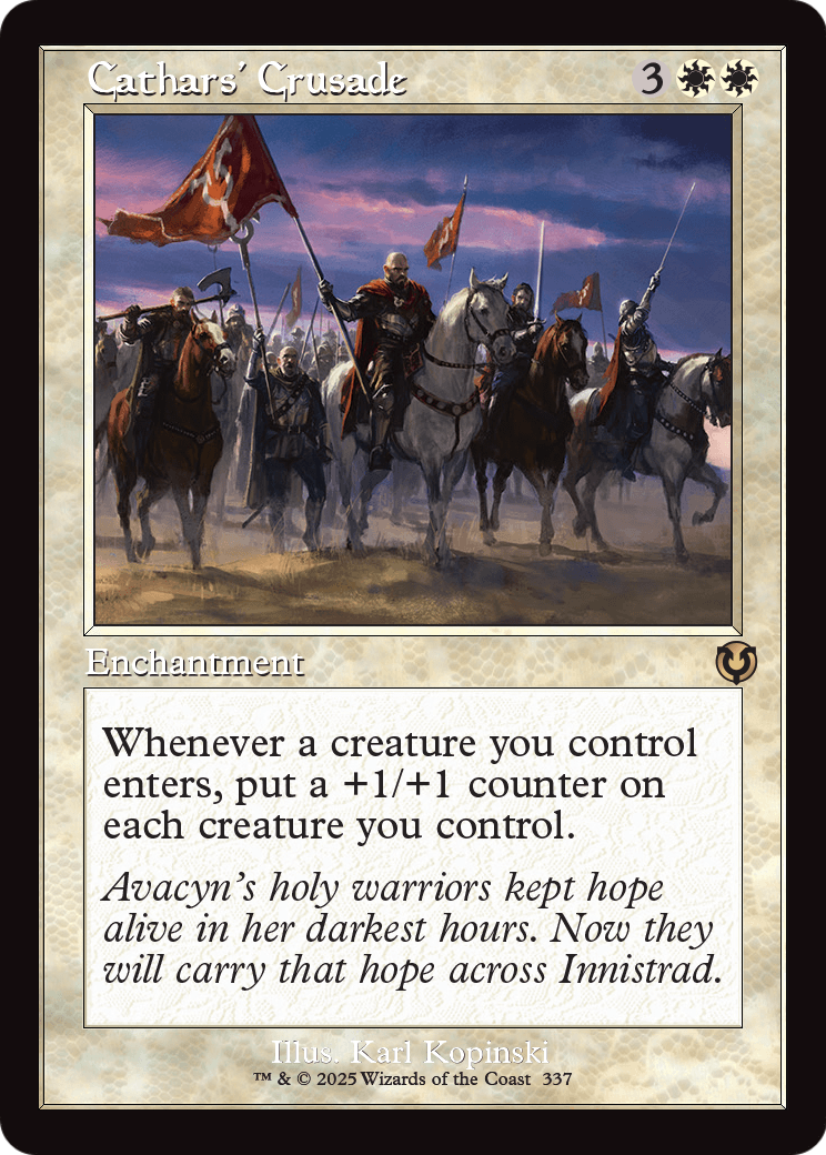 Cathars' Crusade (Retro Frame) (INR-337) [Innistrad Remastered]