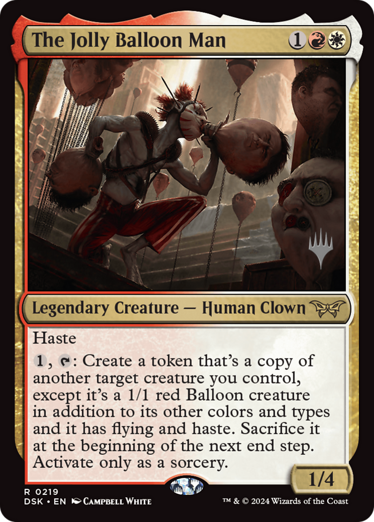 The Jolly Balloon Man (PDSK-219P) [Duskmourn: House of Horror Promos]