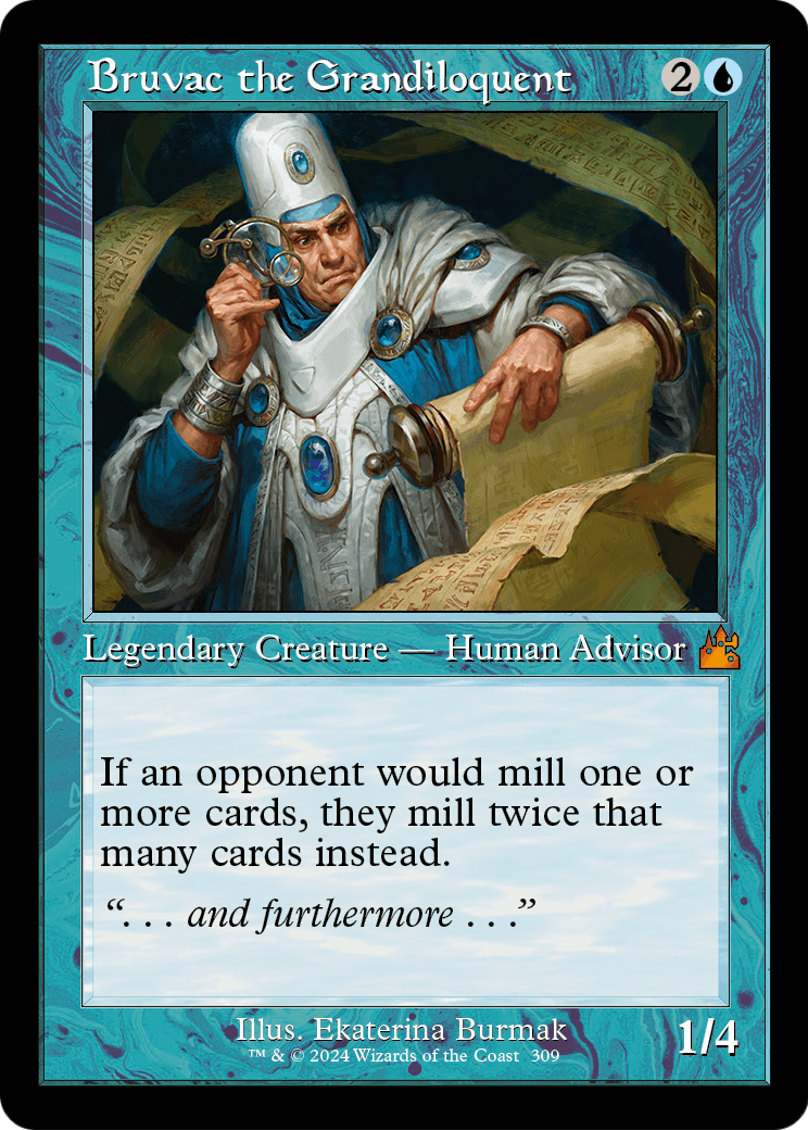 Bruvac the Grandiloquent (Retro Frame) (RVR-309) [Ravnica Remastered] Foil