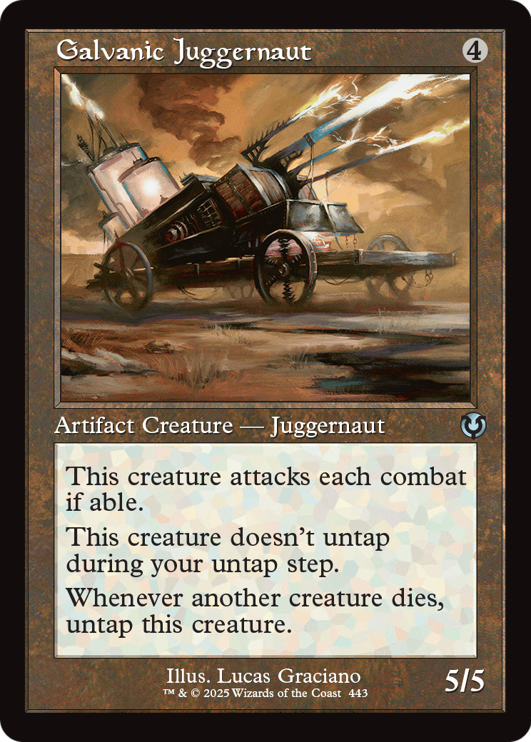 Galvanic Juggernaut (Retro Frame) (INR-443) [Innistrad Remastered]