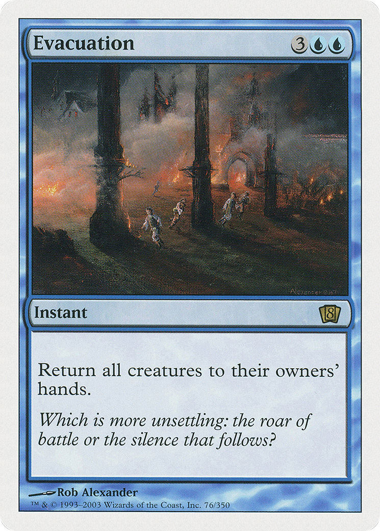 Evacuation (8ED-076) [8th Edition] Foil
