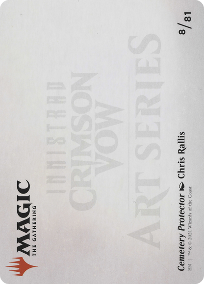 Cemetery Protector // Cemetery Protector (AVOW-008) (Borderless) [Crimson Vow Art Series]