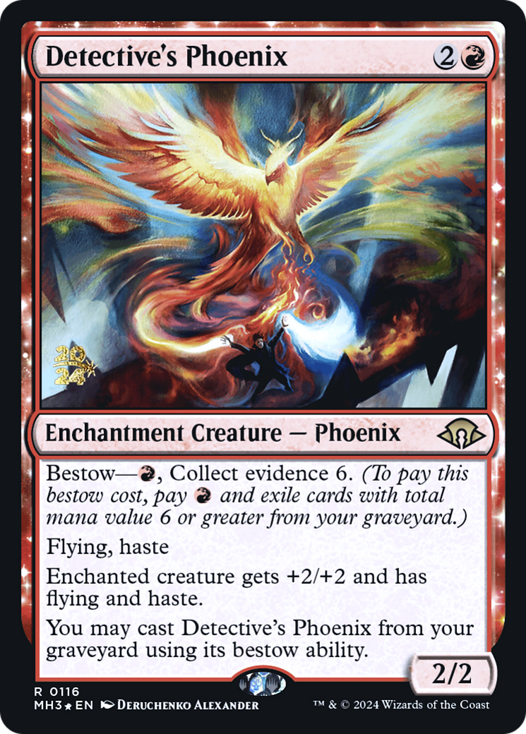 Detective's Phoenix (PRE-116) [Modern Horizons 3 Promos] Foil