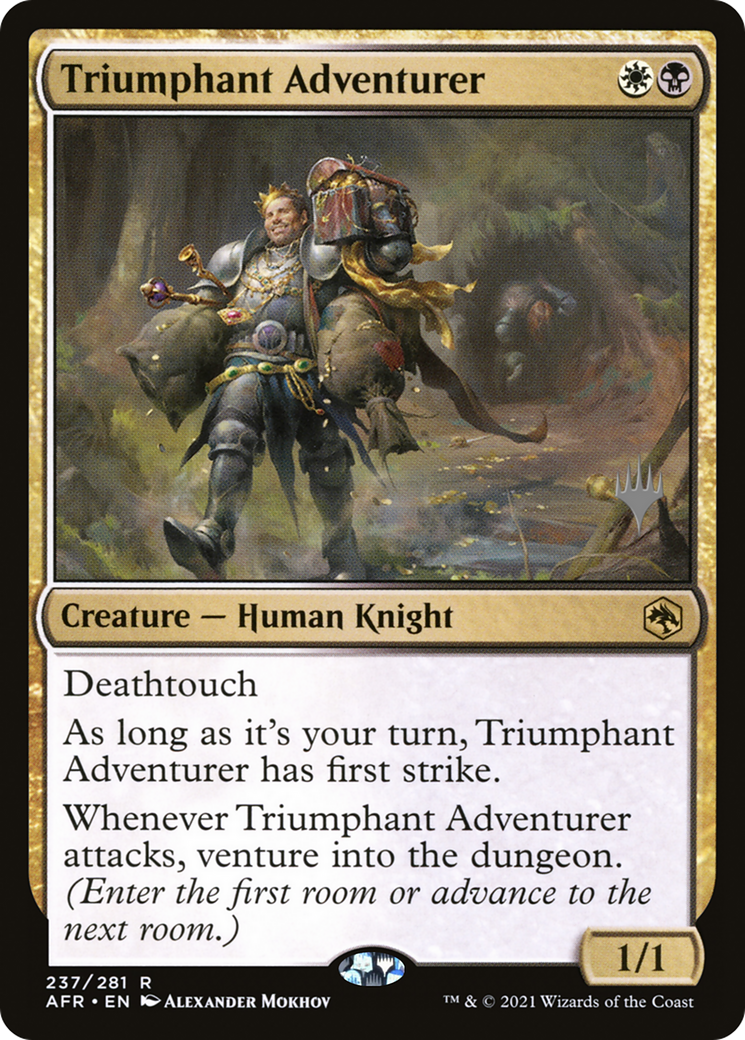 Triumphant Adventurer (PPAFR-237) [Promo Pack: Adventures in the Forgotten Realms Promos]