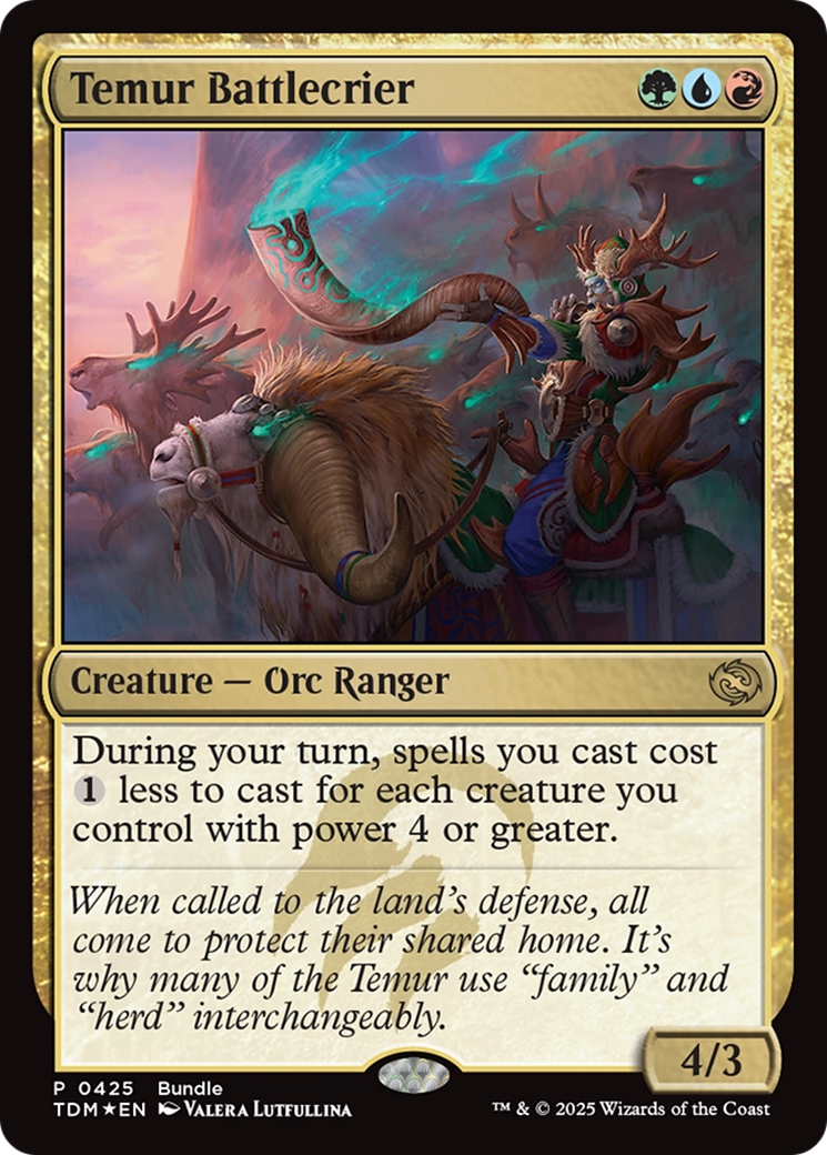 Temur Battlecrier (UMP-425) [Unique and Miscellaneous Promos] Foil