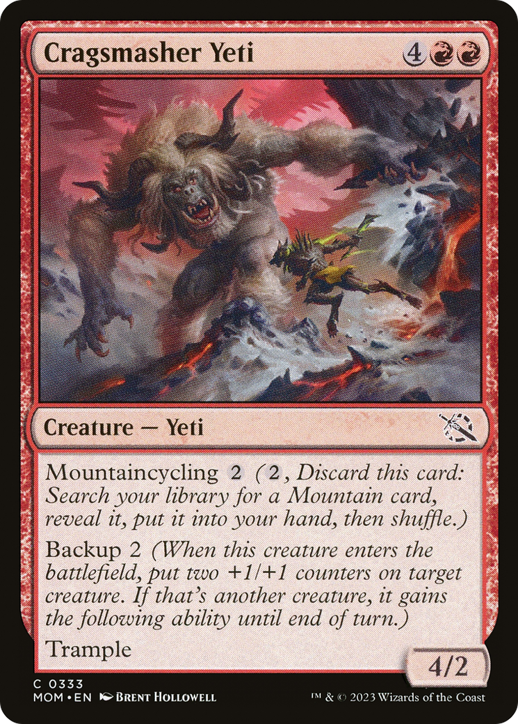 Cragsmasher Yeti (MOM-333) [March of the Machine] Foil