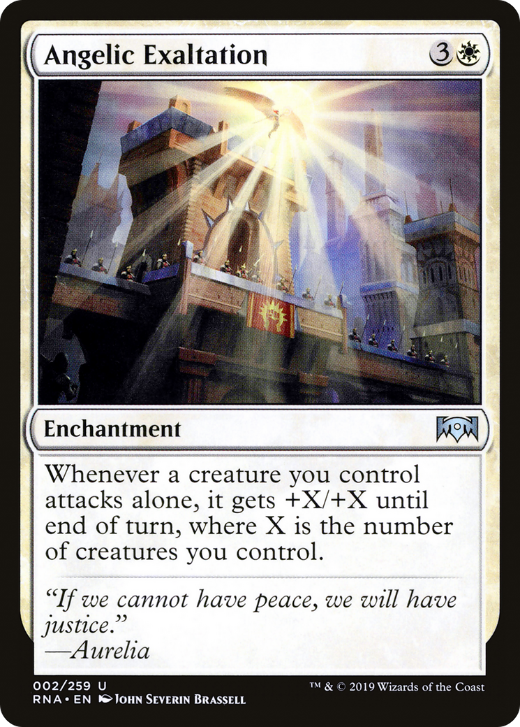 Angelic Exaltation (RNA-002) [Ravnica Allegiance]