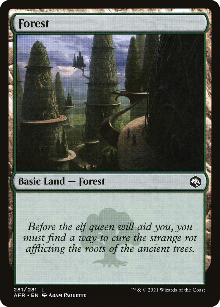 Forest (AFR-281) [Adventures in the Forgotten Realms] Foil