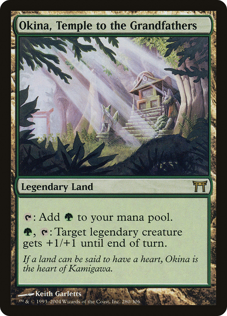 Okina, Temple to the Grandfathers (CHK-280) [Champions of Kamigawa]