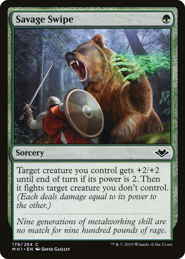 Savage Swipe (MH1-178) [Modern Horizons] Foil