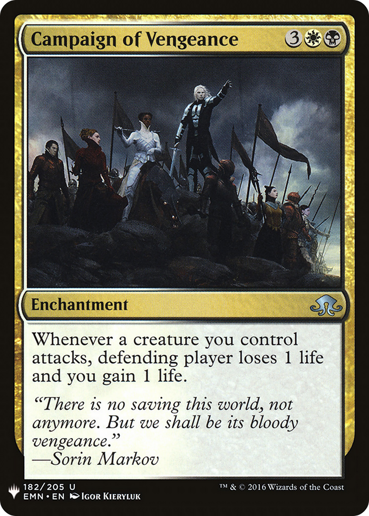 Campaign of Vengeance (LIST-EMN-182) [The List]