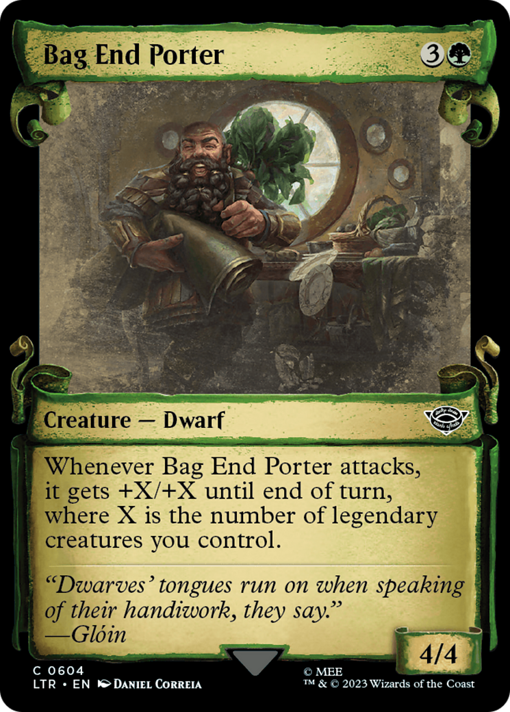 Bag End Porter (Showcase Scrolls) (LTR-604) [The Lord of the Rings: Tales of Middle-earth] Foil