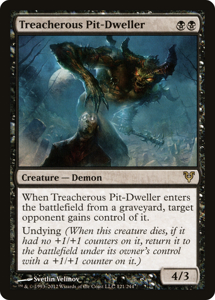 Treacherous Pit-Dweller (AVR-121) [Avacyn Restored] Foil