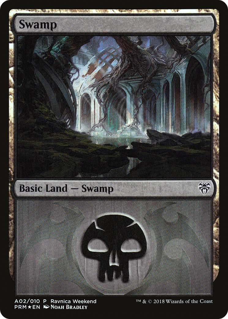 Swamp - Dimir (LARP-A02) [GRN Ravnica Weekend] Foil