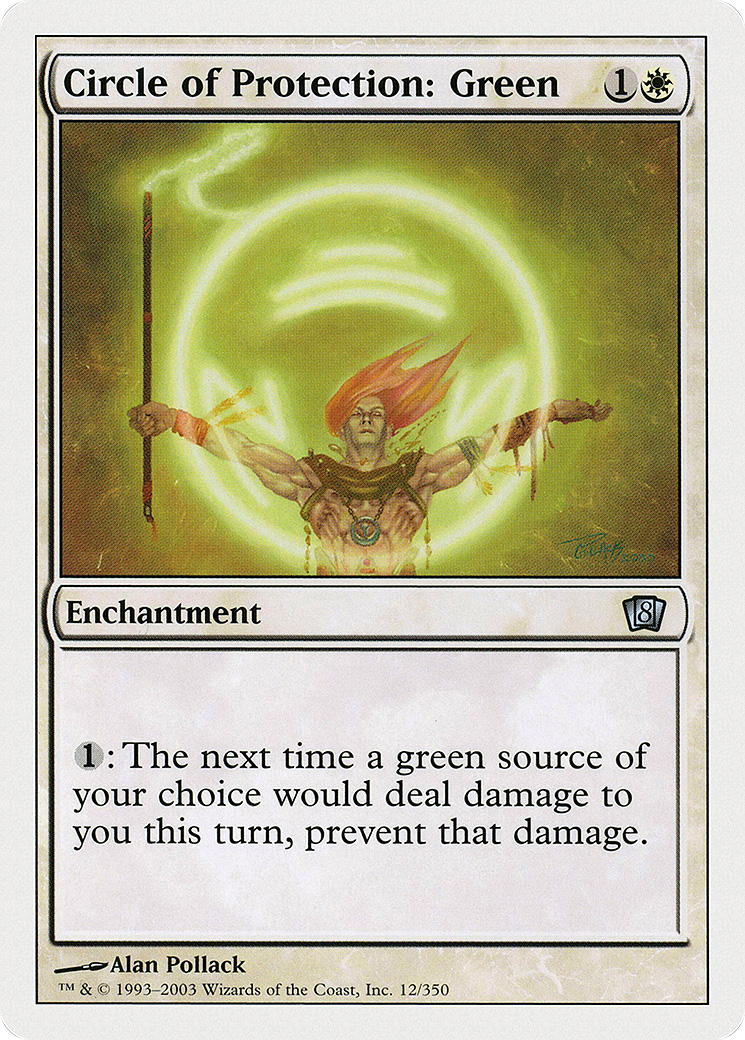 Circle of Protection: Green (8ED-012) [8th Edition]