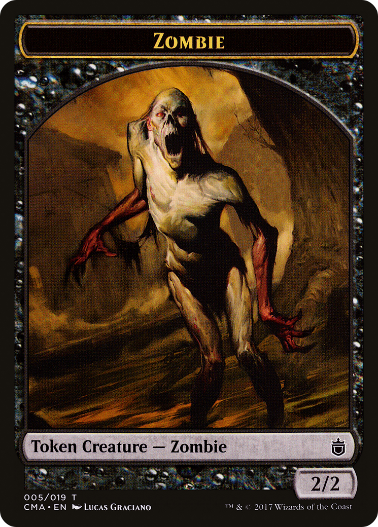 Zombie Token (CMA-005) [Commander Anthology Tokens]