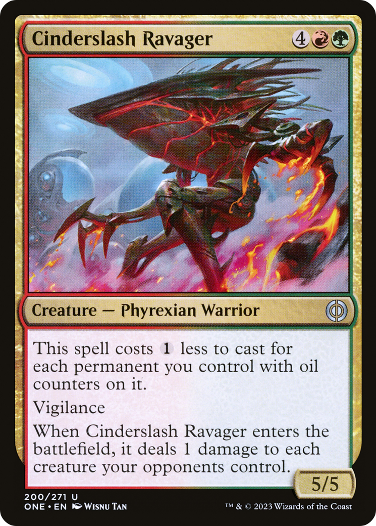 Cinderslash Ravager (ONE-200) [Phyrexia: All Will Be One]