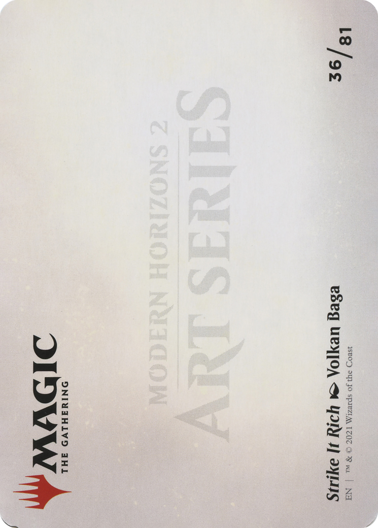 Strike It Rich // Strike It Rich (AMH2-036) (Borderless) [Modern Horizons 2 Art Series] Foil