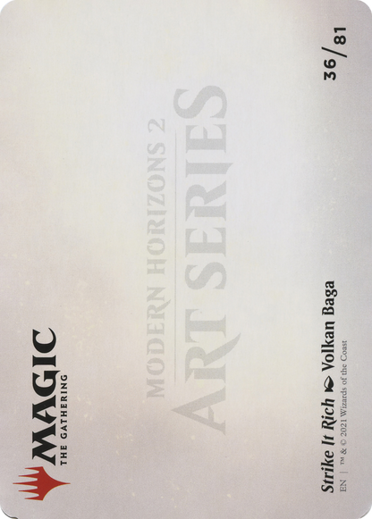 Strike It Rich // Strike It Rich (AMH2-036) (Borderless) [Modern Horizons 2 Art Series] Foil