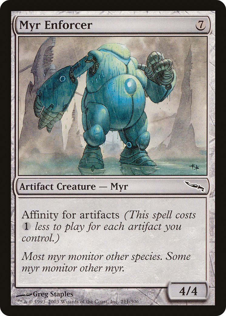 Myr Enforcer (MRD-211) [Mirrodin] Foil