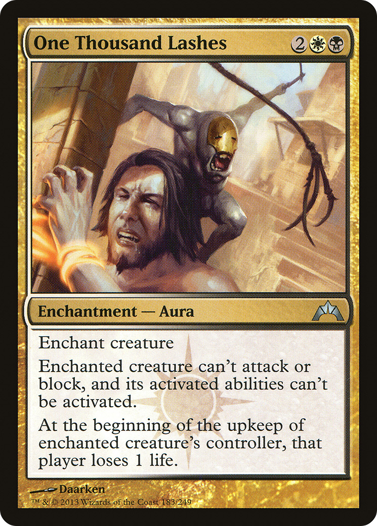 One Thousand Lashes (GTC-183) [Gatecrash] Foil