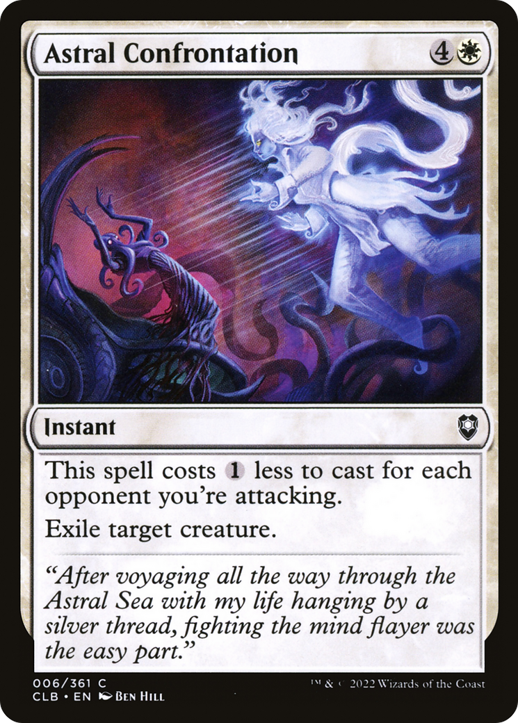 Astral Confrontation (CLB-006) [Commander Legends: Battle for Baldur's Gate] Foil