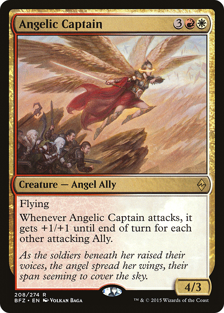 Angelic Captain (BFZ-208) [Battle for Zendikar] Foil