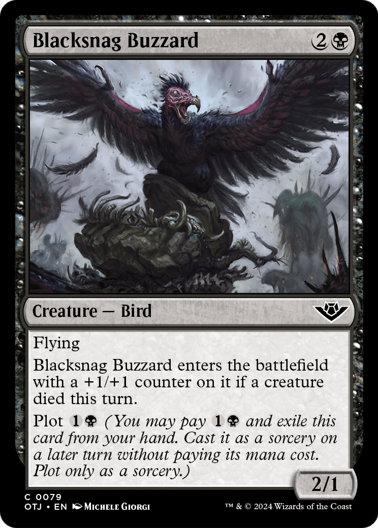 Blacksnag Buzzard (OTJ-079) [Outlaws of Thunder Junction] Foil